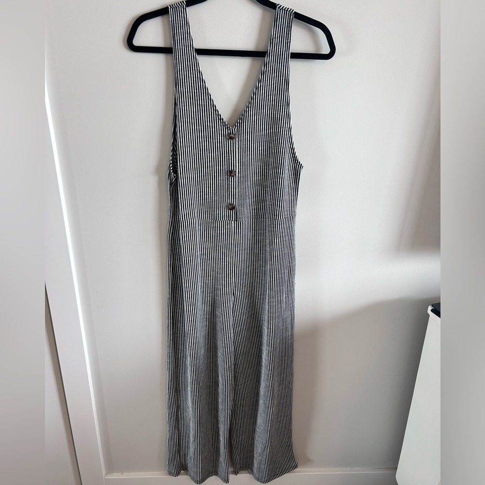 Striped romper / jumpsuit, small-medium
